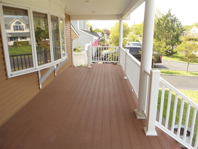 212 Wensley Ln, East Islip, NY 11730 - deck with a porch