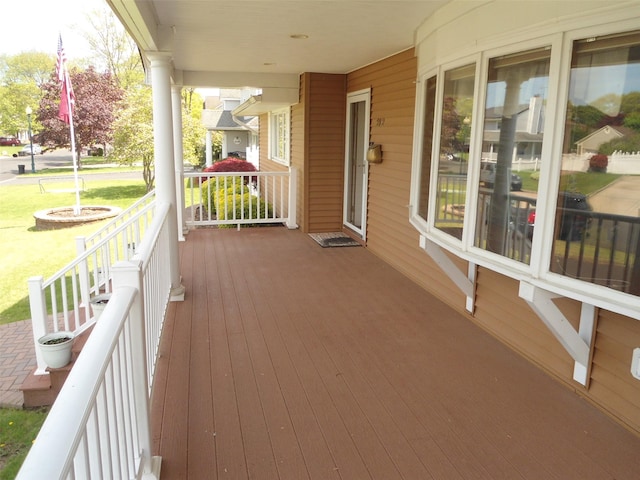 212 Wensley Ln, East Islip, NY 11730 - deck with covered porch