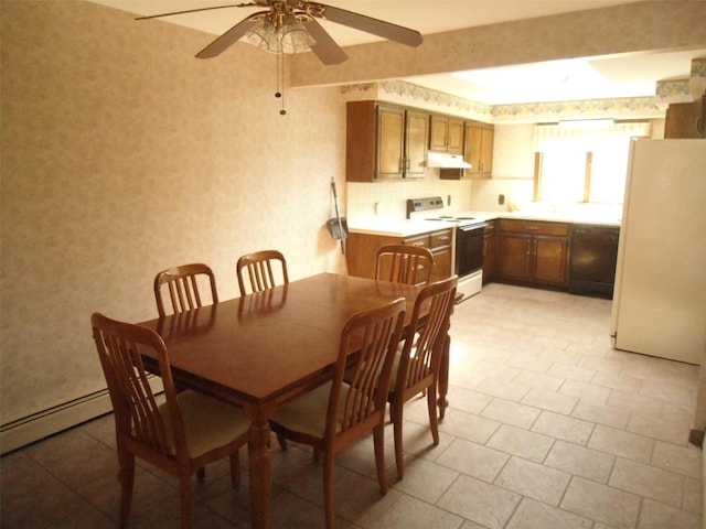 212 Wensley Ln, East Islip, NY 11730 - dining room featuring a ceiling fan