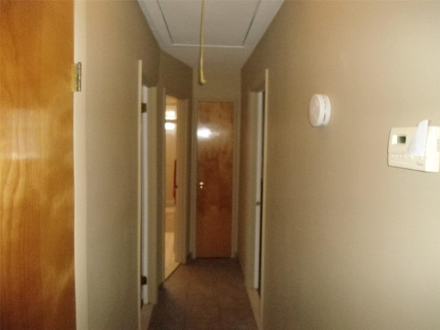 212 Wensley Ln, East Islip, NY 11730 - corridor with attic access and carpet floors