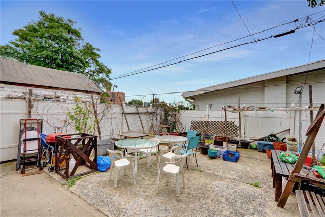 1934 Chatterton Ave, Bronx, NY 10472 - view of patio / terrace featuring fence