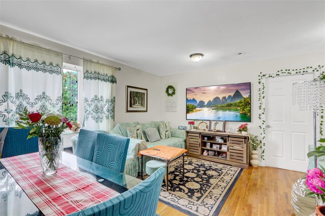 1934 Chatterton Ave, Bronx, NY 10472 - living room with wood finished floors