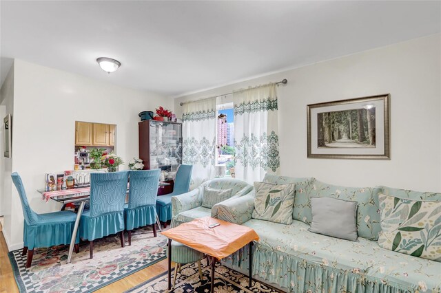 1934 Chatterton Ave, Bronx, NY 10472 - living room with light wood-style flooring