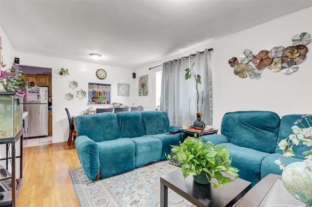 1934 Chatterton Ave, Bronx, NY 10472 - living room featuring light wood finished floors