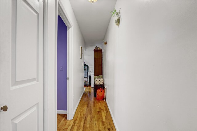1934 Chatterton Ave, Bronx, NY 10472 - hallway featuring light wood-style flooring and baseboards