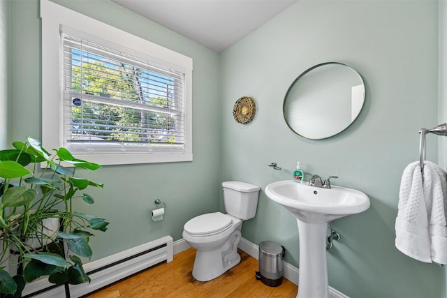 32 Lafayette Ave, Beacon, NY 12508 - bathroom with baseboard heating and wood finished floors