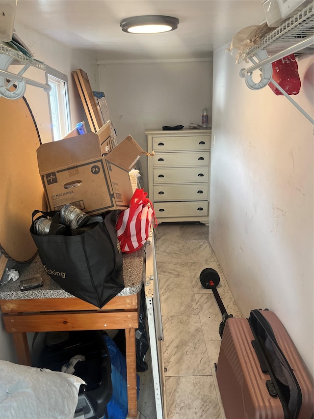 view of storage room