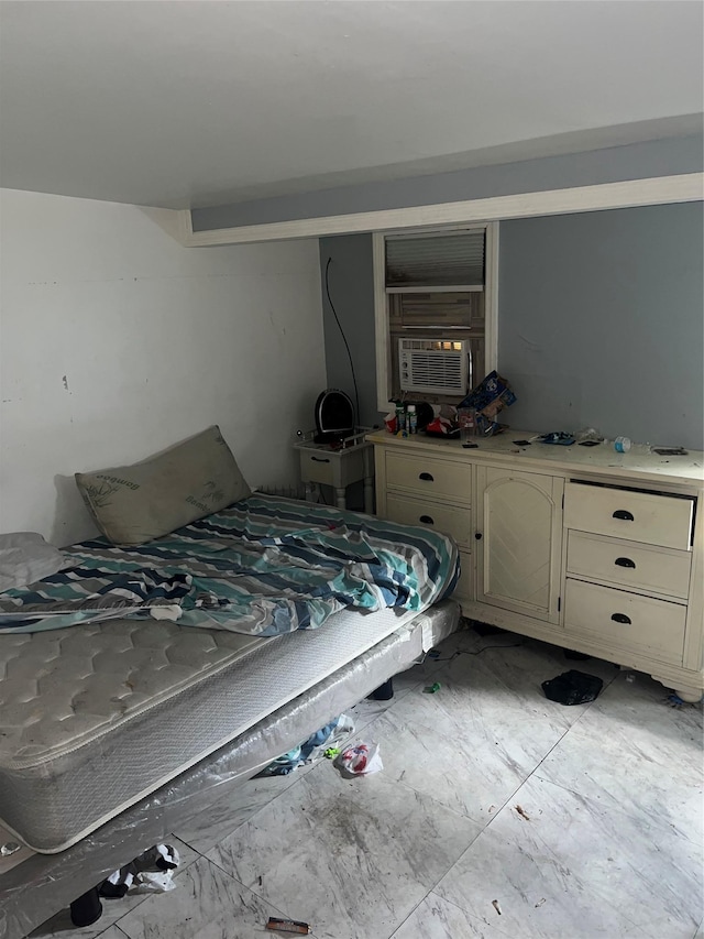 bedroom featuring cooling unit