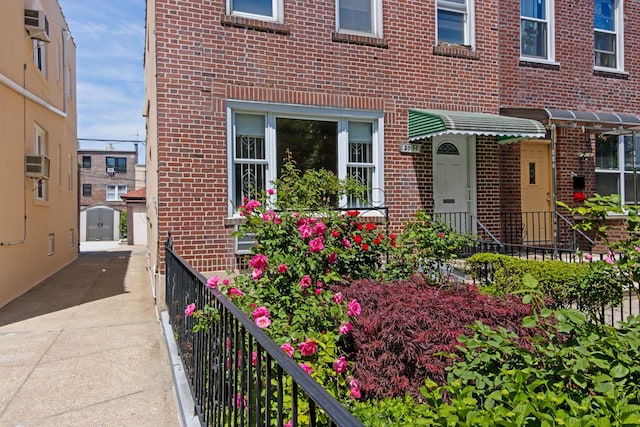 20-58 35th St, Astoria, NY 11105 - entrance to property with brick siding