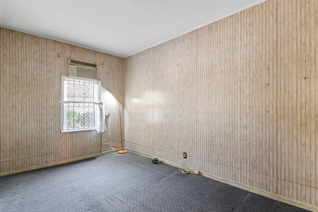 20-58 35th St, Astoria, NY 11105 - unfurnished room with carpet flooring and wooden walls