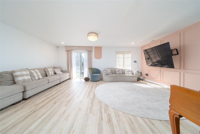 240-48 Oak Park Dr Unit A, Douglaston, NY 11362 - living area with wood finished floors and recessed lighting