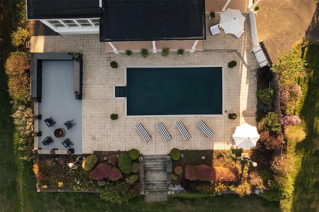 birds eye view of property
