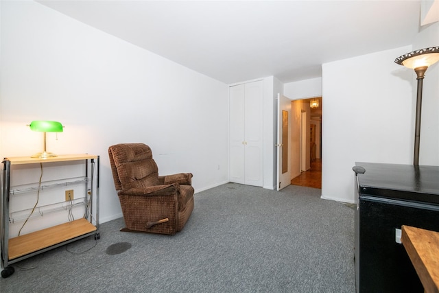 1841 Central Park Ave Unit 8E, Yonkers, NY 10710 - sitting room with carpet floors and baseboards