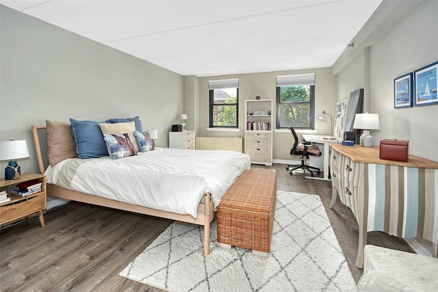 680 W Boston Post Rd Unit 3R, Mamaroneck, NY 10543 - bedroom featuring wood finished floors and an office area
