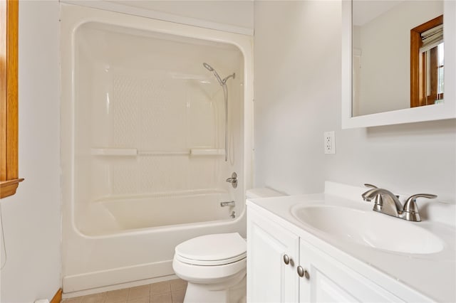 521 Plattekill Ardonia Rd, Wallkill, NY 12589 - full bathroom with toilet, tile patterned floors, vanity, and shower / tub combination
