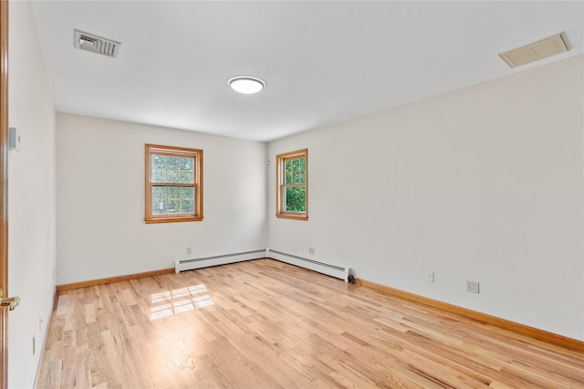 521 Plattekill Ardonia Rd, Wallkill, NY 12589 - spare room featuring a baseboard radiator, wood finished floors, and baseboards