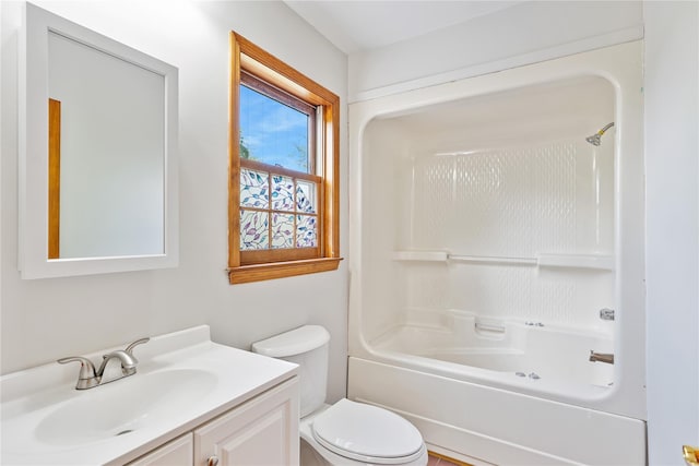 521 Plattekill Ardonia Rd, Wallkill, NY 12589 - bathroom with vanity, toilet, and shower / bath combination