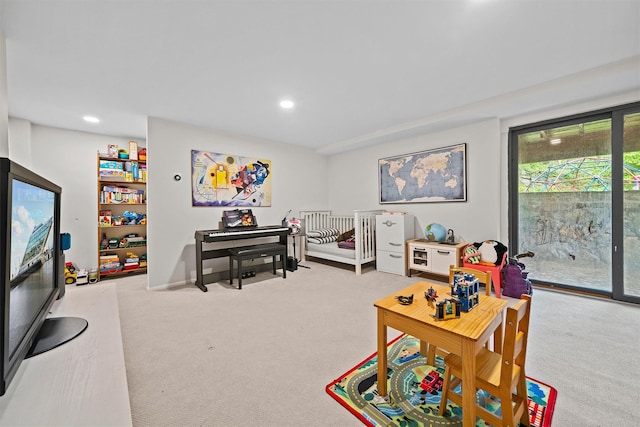 8 Wolf Rd, Croton-On-Hudson, NY 10520 - recreation room featuring carpet floors and recessed lighting