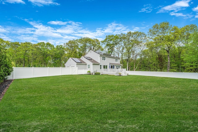 56 N Woods Rd, Baiting Hollow, NY 11933 - view of yard