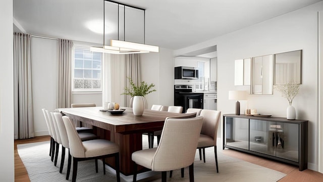 2227 Boller Ave, Bronx, NY 10475 - dining area with light wood finished floors