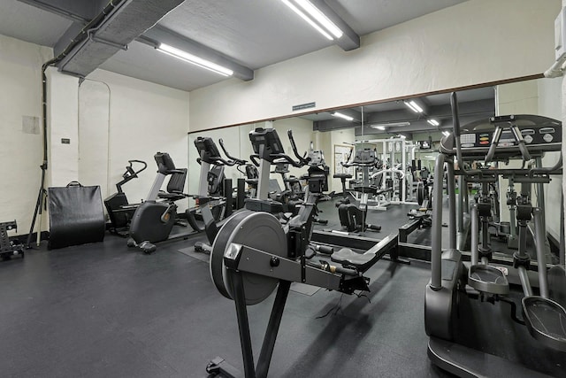 view of workout area