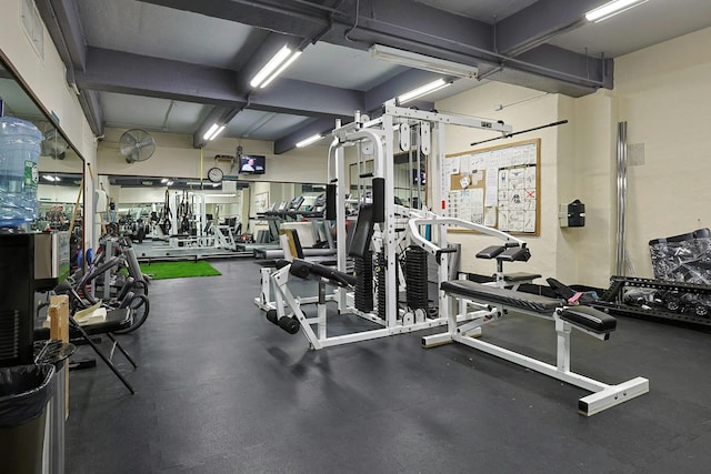 view of workout area