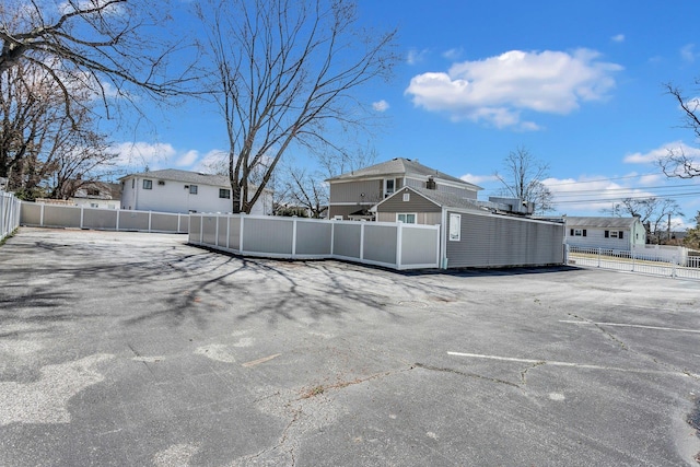 exterior space featuring fence