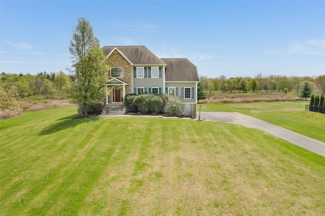 7 Viola Ct, Wappingers Falls, NY 12590 - view of front facade with a front lawn