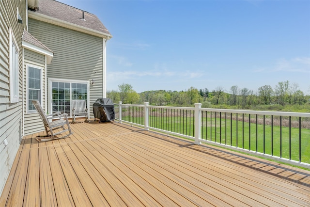 7 Viola Ct, Wappingers Falls, NY 12590 - wooden deck featuring a lawn and grilling area