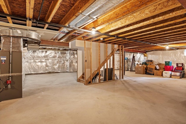 7 Moreland Ct, Mount Sinai, NY 11766 - unfinished below grade area with heating unit
