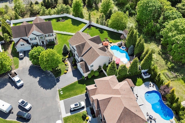 7 Moreland Ct, Mount Sinai, NY 11766 - bird's eye view of a pool area