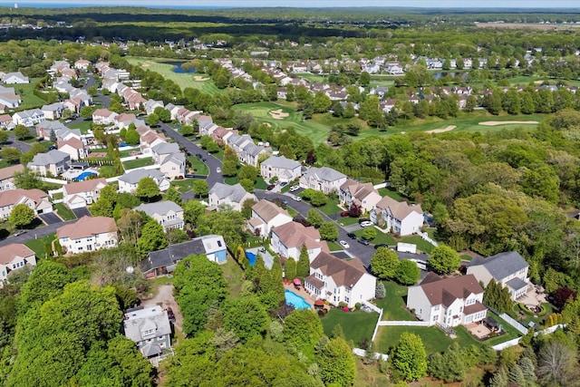 7 Moreland Ct, Mount Sinai, NY 11766 - aerial view of property's location featuring nearby suburban area and a golf club