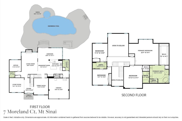 7 Moreland Ct, Mount Sinai, NY 11766 - floor plan / room layout