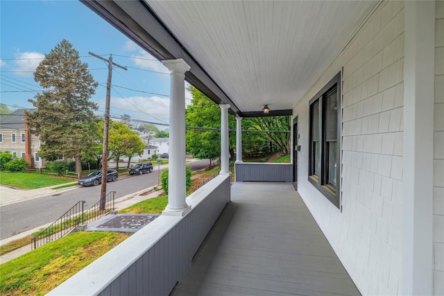 balcony with a porch