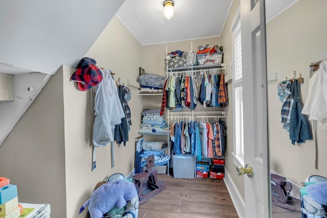 80 Hill St, Walden, NY 12586 - spacious closet featuring wood finished floors
