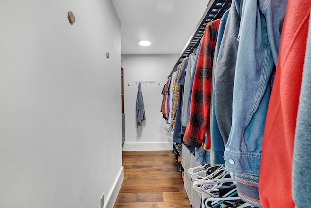 80 Hill St, Walden, NY 12586 - walk in closet featuring wood finished floors