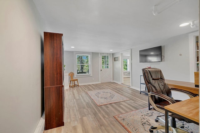 80 Hill St, Walden, NY 12586 - office space featuring light wood finished floors, baseboards, and recessed lighting