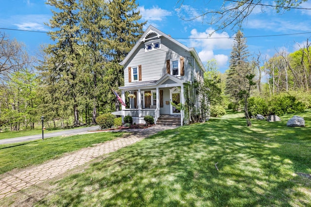 80 Hill St, Walden, NY 12586 - victorian home featuring a porch and a front yard