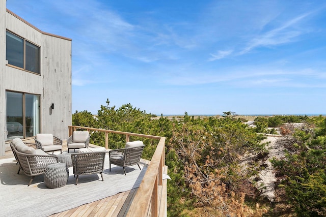 199 Dune Rd, Westhampton Beach, NY 11978 - deck with an outdoor hangout area