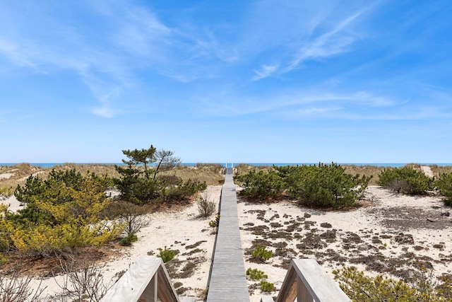 199 Dune Rd, Westhampton Beach, NY 11978 - exterior space with a water view and a view of the beach