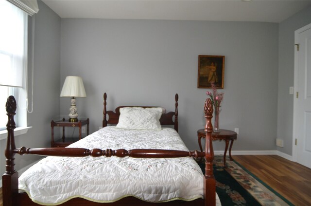1308 Round Pointe Dr Unit 1308, Haverstraw, NY 10927 - bedroom featuring multiple windows, wood finished floors, and baseboards