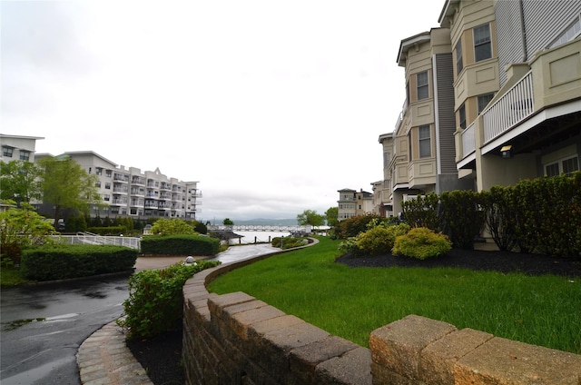 1308 Round Pointe Dr Unit 1308, Haverstraw, NY 10927 - view of property's community with a water view and a yard