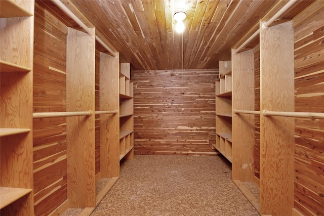 view of storage area