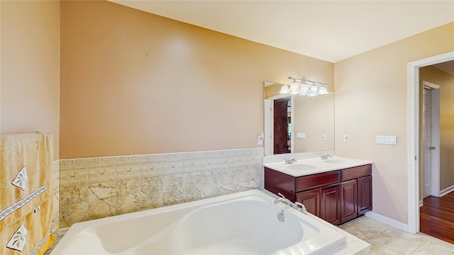 2041 Independence Dr, New Windsor, NY 12553 - bathroom featuring a bath and double vanity