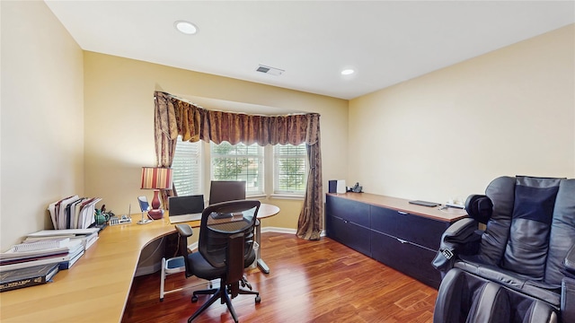 2041 Independence Dr, New Windsor, NY 12553 - office featuring wood finished floors, recessed lighting, and baseboards