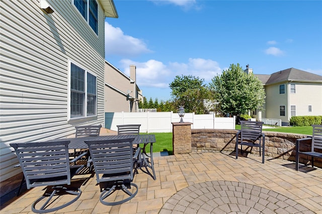 2041 Independence Dr, New Windsor, NY 12553 - view of patio with fence and outdoor dining area