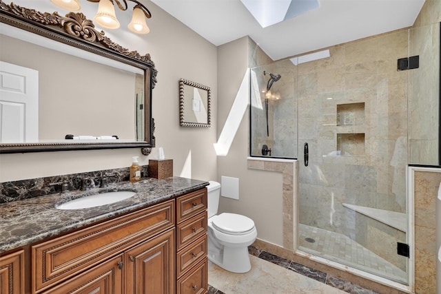 65 Round Hill Rd, Armonk, NY 10504 - full bathroom with vanity and a stall shower