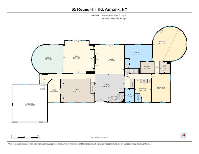 65 Round Hill Rd, Armonk, NY 10504 - view of floor plan / room layout