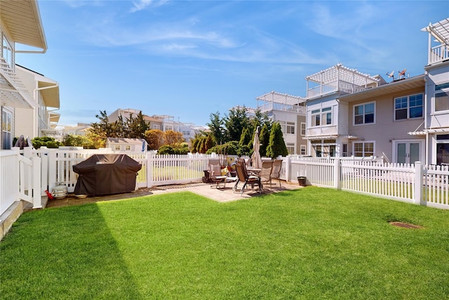 6910 Beach Front Rd, Arverne, NY 11692 - view of yard with a patio and a residential view