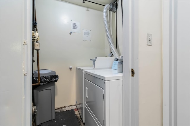 laundry area with washer and dryer